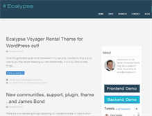 Tablet Screenshot of carrentalwordpresstheme.com